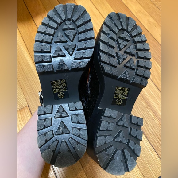 Koi Della Black Velvet Witchy Mary Janes - Picture 2 of 7